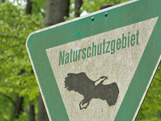 Warnschild: Naturschutzgebiet