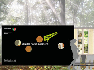 Grafik für die Mobile Holz-Expo