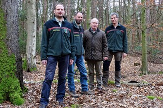 Christoph Wiegand, Roland Schockemöhle, Heinrich Bultmann, Michael Wessel (Foto: Wald und Holz NRW)