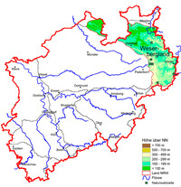 Karte Wuchsgebiet Weserbergland