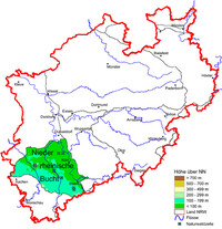 Karte Wuchsgebiet Niederrheinische Bucht