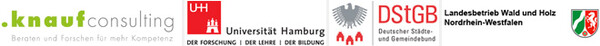 Projektpartner Knauf, Uni Hamburg, DStGB, LB WH NRW Logos