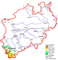 Karte Wuchsgebiet Nord-Westeifel